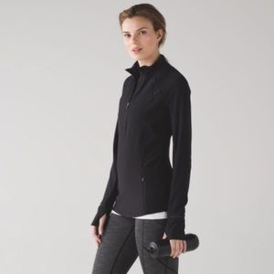 Black Fresh Tracks half zip Lululemon Jacket